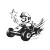 Mario Kart Star Vinyl Car Decal Sticker – Waterproof & UV-Resistant 8"