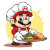 Chef Mario Fajitas Vinyl Car Decal Sticker – Waterproof & UV-Resistant 8"