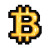 Bitcoin Pixel Icon V2 Vinyl Car Decal Sticker – Waterproof & UV-Resistant 8"