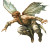 Fairy Winged Man Vinyl Car Decal Sticker – Waterproof & UV-Resistant 8"