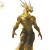 Golden Dragon Humanoid Vinyl Car Decal Sticker – Waterproof & UV-Resistant 8"