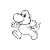 Yoshi Coloring Page Vinyl Car Decal Sticker – Waterproof & UV-Resistant 8"