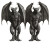 Gargoyle Twins Art Vinyl Car Decal Sticker – Waterproof & UV-Resistant 8"