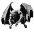 Gothic Gargoyle Art Vinyl Car Decal Sticker – Waterproof & UV-Resistant 8"