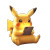 Chubby Pikachu Gaming Vinyl Car Decal Sticker – Waterproof & UV-Resistant 8"