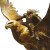 Golden Eagle Warrior Vinyl Car Decal Sticker – Waterproof & UV-Resistant 8"