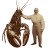 Giant Lobster Pope Vinyl Car Decal Sticker – Waterproof & UV-Resistant 8"