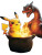 Pikachu In Pot Vinyl Car Decal Sticker – Waterproof & UV-Resistant 8"