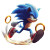 Sonic Chasing Rings Vinyl Car Decal Sticker – Waterproof & UV-Resistant 8"