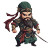 Q Version Guan Yu Vinyl Car Decal Sticker – Waterproof & UV-Resistant 8"