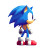 Pixelated Sonic V2 Vinyl Car Decal Sticker – Waterproof & UV-Resistant 8"