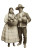 Andean Couple Portrait Vinyl Car Decal Sticker – Waterproof & UV-Resistant 8"
