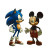 Sonic And Mickey Vinyl Car Decal Sticker – Waterproof & UV-Resistant 8"