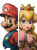 Surreal Mario Peach Vinyl Car Decal Sticker – Waterproof & UV-Resistant 8"