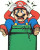 Stuck Mario Vinyl Car Decal Sticker – Waterproof & UV-Resistant 8"