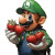 Luigi Eating Strawberries Vinyl Car Decal Sticker – Waterproof & UV-Resistant 8"
