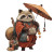 Tanuki Merchant V2 Vinyl Car Decal Sticker – Waterproof & UV-Resistant 8"
