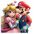 Mario And Peach V9 Vinyl Car Decal Sticker – Waterproof & UV-Resistant 8"