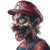Zombie Super Mario V3 Vinyl Car Decal Sticker – Waterproof & UV-Resistant 8"