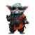 Chill Gnome Monk Vinyl Car Decal Sticker – Waterproof & UV-Resistant 8"