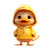 Duck In Raincoat Vinyl Car Decal Sticker – Waterproof & UV-Resistant 8"