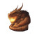 Sleeping Dragon Fireplace Vinyl Car Decal Sticker – Waterproof & UV-Resistant 8"
