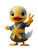 Happy Kung Fu Duck Vinyl Car Decal Sticker – Waterproof & UV-Resistant 8"