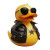 Punk Duck Vinyl Car Decal Sticker – Waterproof & UV-Resistant 8"