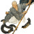 Spirited Monk Fight Vinyl Car Decal Sticker – Waterproof & UV-Resistant 8"