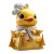 Cute Duck Figurine Vinyl Car Decal Sticker – Waterproof & UV-Resistant 8"
