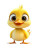 Adorable Yellow Duckling Vinyl Car Decal Sticker – Waterproof & UV-Resistant 8"