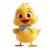Cute Baby Duck Vinyl Car Decal Sticker – Waterproof & UV-Resistant 8"