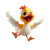Cute Flying Duck Vinyl Car Decal Sticker – Waterproof & UV-Resistant 8"