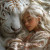 Sleeping Girl With Tiger Vinyl Car Decal Sticker – Waterproof & UV-Resistant 8"