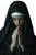 Praying Nun Vinyl Car Decal Sticker – Waterproof & UV-Resistant 8"