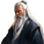 Laozi Portrait V2 Vinyl Car Decal Sticker – Waterproof & UV-Resistant 8"