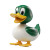Cartoon Duck Toy V2 Vinyl Car Decal Sticker – Waterproof & UV-Resistant 8"