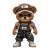 Teddy Bear Café Vinyl Car Decal Sticker – Waterproof & UV-Resistant 8"