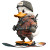 Snowboarding Duck V2 Vinyl Car Decal Sticker – Waterproof & UV-Resistant 8"