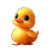 Baby Duck Illustration Vinyl Car Decal Sticker – Waterproof & UV-Resistant 8"