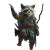 Glamour Raccoon Bard Vinyl Car Decal Sticker – Waterproof & UV-Resistant 8"
