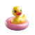 Cartoon Rubber Duck Vinyl Car Decal Sticker – Waterproof & UV-Resistant 8"