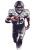 Football Player Sketch Vinyl Car Decal Sticker – Waterproof & UV-Resistant 8"