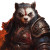 Scarred Pandaren Samurai Vinyl Car Decal Sticker – Waterproof & UV-Resistant 8"