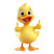 Yellow Duck Thumbs Up Vinyl Car Decal Sticker – Waterproof & UV-Resistant 8"