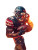 Patriotic Football Player Vinyl Car Decal Sticker – Waterproof & UV-Resistant 8"