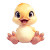 Cute Baby Duck V5 Vinyl Car Decal Sticker – Waterproof & UV-Resistant 8"