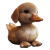 Puppy-Duck Hybrid Vinyl Car Decal Sticker – Waterproof & UV-Resistant 8"
