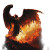 Lucifer In Fire Vinyl Car Decal Sticker – Waterproof & UV-Resistant 8"