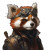 Steampunk Panda Pilot Vinyl Car Decal Sticker – Waterproof & UV-Resistant 8"